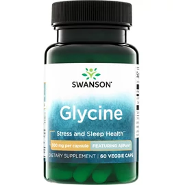 Swanson Glicin 500 mg AjiPure 60 kapszula – gyógyszer minőségű glicin étrend-kiegészítő