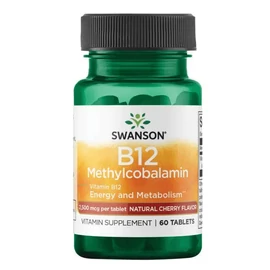 Swanson B12 Methylcobalamin 2500mcg 60 rágótabletta – Natur Reform