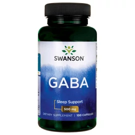 Swanson GABA (gamma-amino-vajsav) 500 mg - 100 db