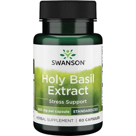 Swanson Holy Basil Extract 400mg (Szent bazsalikom - Tulsi) 60 db