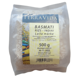 TerraVida Rizs - Basmati, Prémium minőség, indiai 500 g