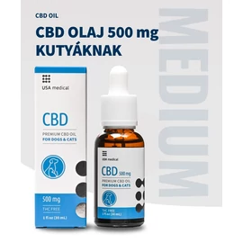 USA medical CBD Olaj kutyáknak és macskáknak 500 mg CBD - 30 ml