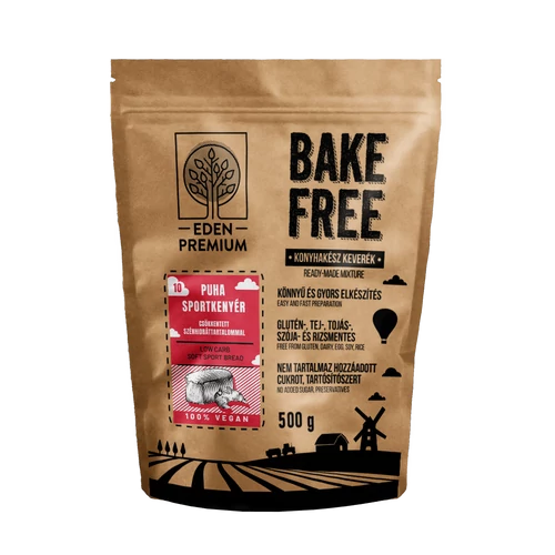 Éden Prémium Bake-Free Puha sportkenyér csökkentett szénhidráttartalommal 500 g