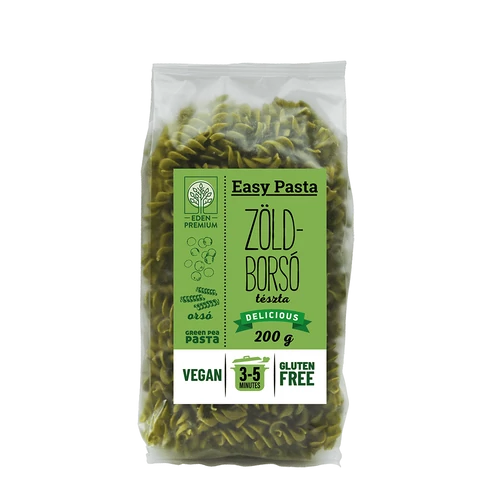 Éden Prémium Easy Pasta – Zöldborsó tészta orsó 200 g