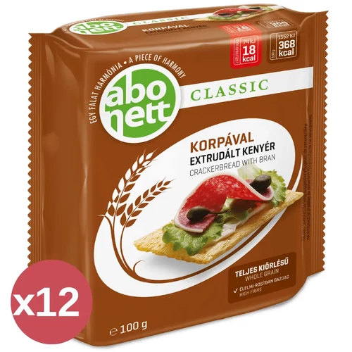 Abonett korpával extrudált kenyér kínáló 12×100 g - Natur Reform
