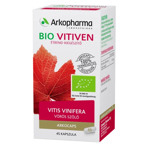 Arkocaps BIO Vitiven Vörösszőlő 45 db - Natur Reform