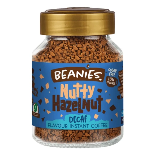 Beanies Koffeinmentes nutty hazelnut ízű instant kávé 50 g - Natur Reform