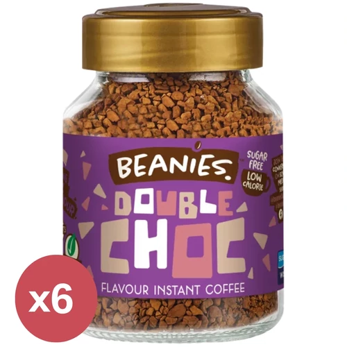 Beanies Csokoládé ízű instant kávé 6x50 g – 5+1 akciós csomag, cukormentes, vegán instant kávé