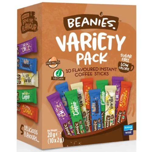 Beanies Ízesített instant kávé válogatás 10 x 2 g – Natur Reform