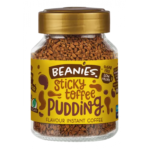 Beanies Karamellás angol puding ízű instant kávé 50 g – Natur Reform