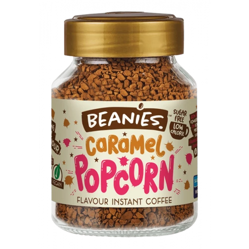 Beanies Karamell- popcorn ízű instant kávé 50 g – Natur Reform