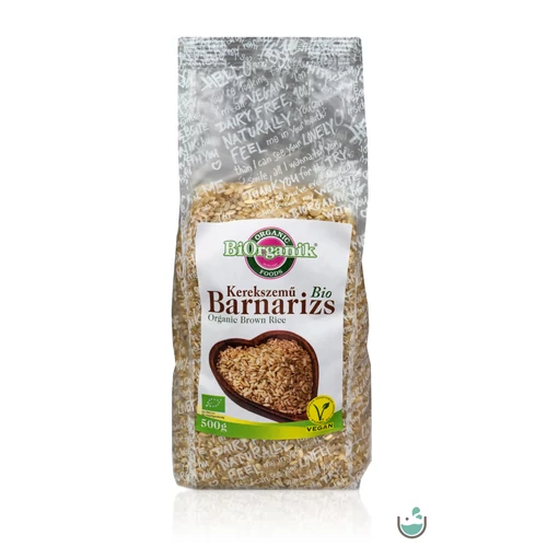 BiOrganik Bio Kerekszemű barna rizs 500 g – Natur Reform