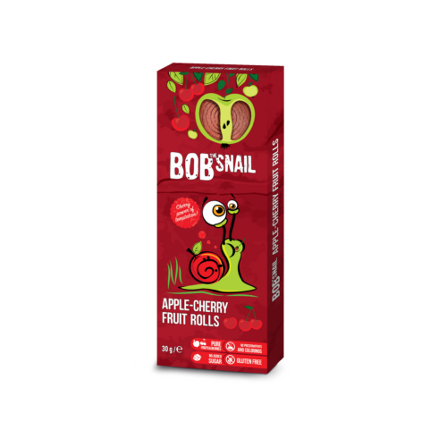 Bob Snail Alma-meggy gyümölcstekercs 30 g - Natur Reform