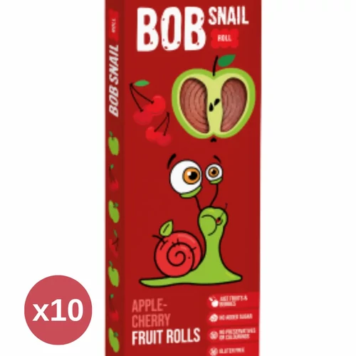 Bob Snail Alma-meggy gyümölcstekercs 10X30 g