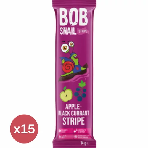 Bob Snail Gyümölcsszelet Alma-feketeribizli 15X14 g