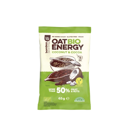 Bombus Oat Bio Energy zabkása kókusz és kakaó 65 g