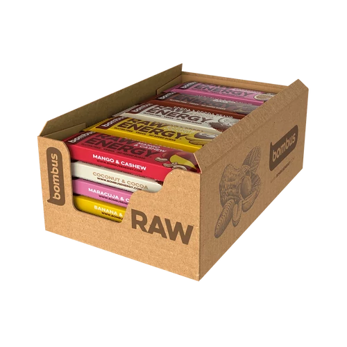 Bombus RAW ENERGY MIX energiaszelet válogatás 20×50 g - Natur Reform