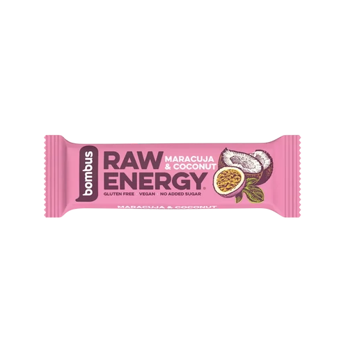 Bombus nyers energia szelet maracuja & kókusz 50 g - Natur Reform