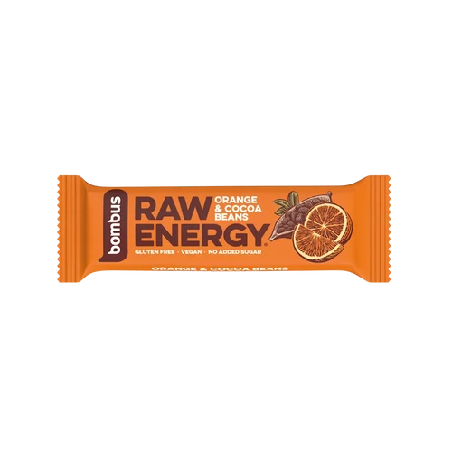 Bombus nyers energia szelet narancs & kakaóbab 50 g - Natur Reform