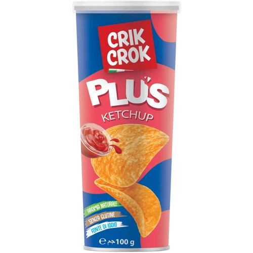 Crik Crok Gluténmentes ketchup ízesítésű chips 100 g - Natur Reform