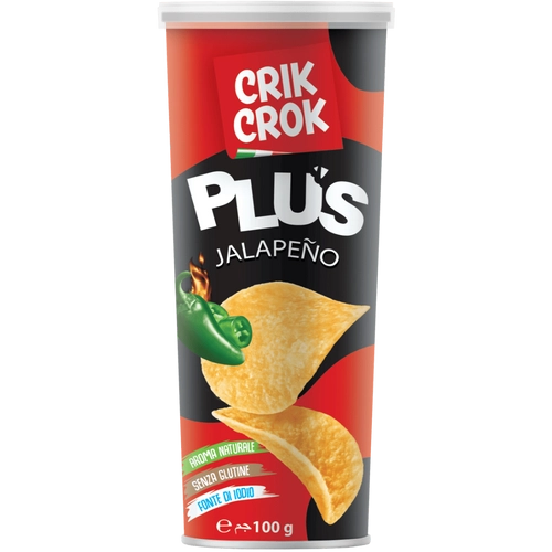 Crik Crok Gluténmentes jalapeno paprikás chips 100 g - Natur Reform