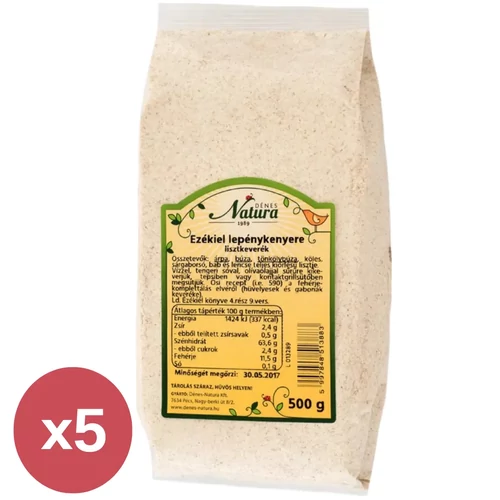 Dénes Natura Ezékiel liszt csomag 5×500 g teljes gabona liszt
