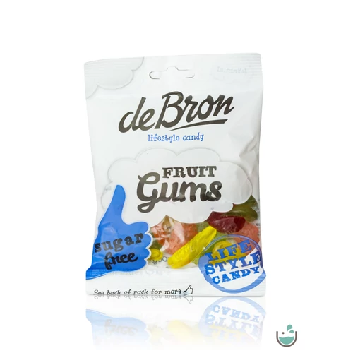 DeBron glutén- és cukormentes gyümölcsös gumicukor 90 g