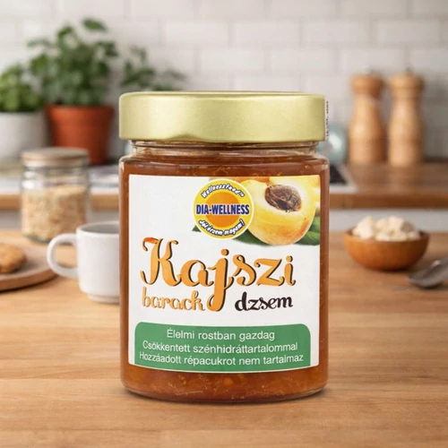 Dia-Wellness Kajszibarack lekvár csökkentett szénhidráttartalommal 380 g – Natur Reform