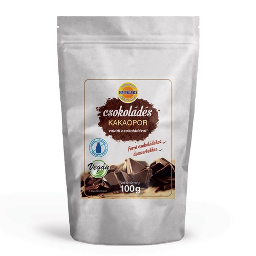 Dia-Wellness Csokoládés kakaópor, tejmentes 100 g - Natur Reform