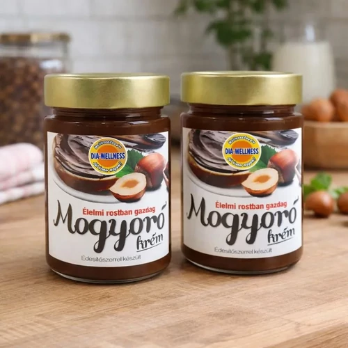 Dia-Wellness cukormentes kakaós mogyorókrém DUO 2×380 g