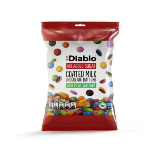 Diablo Tejcsokoládé drazsé, édesítőszerekkel 40 g