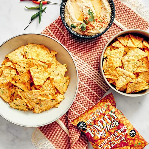 Emily Vegán tortilla chips – barbecue ízű 23 g