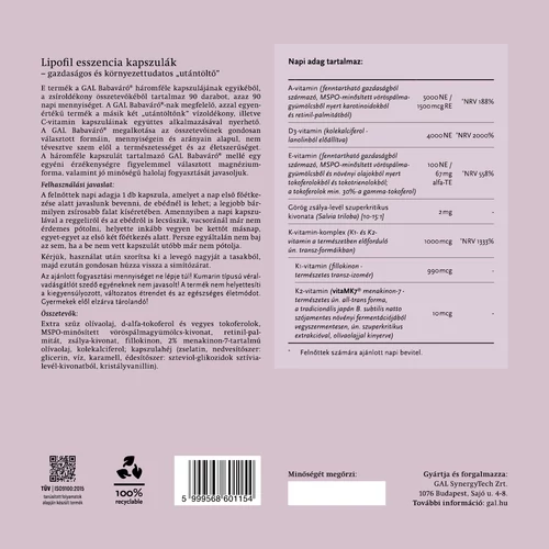 GAL Babaváró – 90 adagos utántöltő