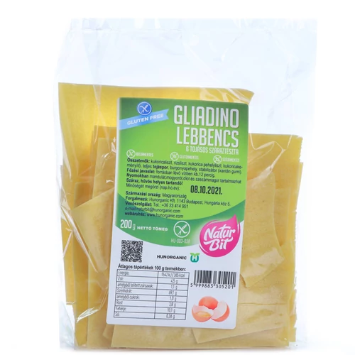 GLIADINO Kukorica száraztészta lebbencs 200 g