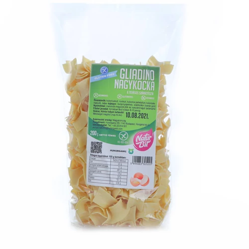 GLIADINO Kukorica száraztészta fodros nagykocka 200 g – Natur Reform