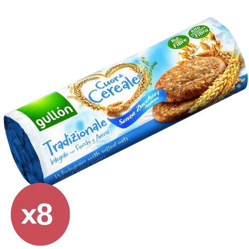 Gullón Élelmi rostban gazdag keksz hozzáadott cukor nélkül 8X280 g - Natur Reform