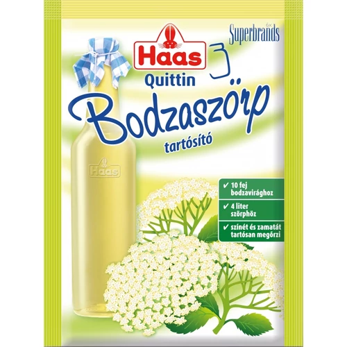Haas Quittin Bodzaszörp Tartósító 20 g - Natur Reform