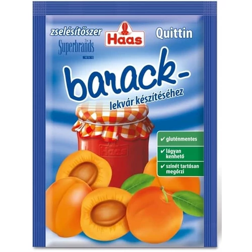 Haas Quittin zselésítőszer baracklekvár készítéséhez 25 g