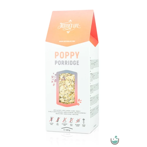 Hester’s Life poppy porridge - almás mákos zabkása 320 g – Natur Reform