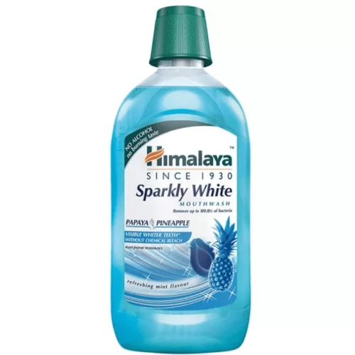 Himalaya Sparkly White gyógynövényes fogfehérítő szájvíz 450ml – Natur Reform