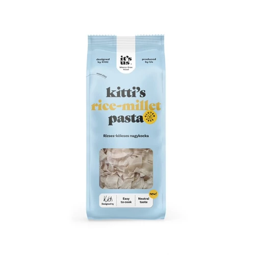 it's us KITTI'S Rizses-köleses száraztészta fodros nagykocka 200 g