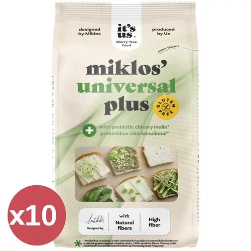It’s us Miklos' Universal mix prebiotikus cikóriainulinnal 10x1000 g gluténmentes liszt