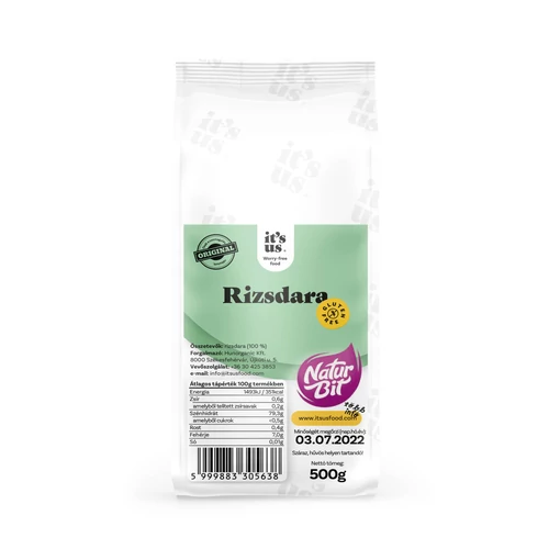 It's us Gluténmentes Rizsdara 500 g - Natur Reform