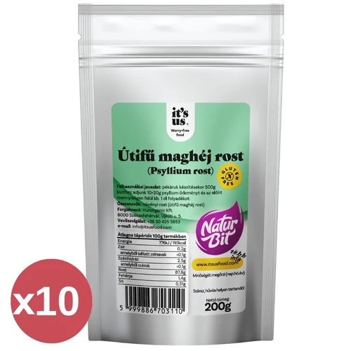 It’s us Útifű maghéj rost kínáló 10×200 g - Natur Reform