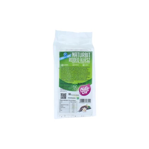 NATURBIT Rodeo vaníliakrémmel töltött kakaós keksz 100 g – Natur Reform