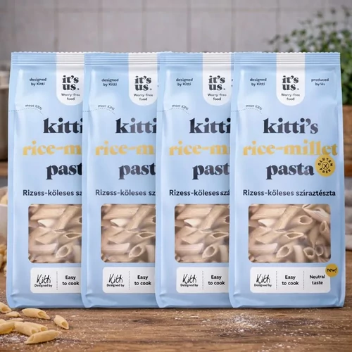 It’s us KITTI’S rizses-köleses gluténmentes száraztészta penne csomag 4×200 g