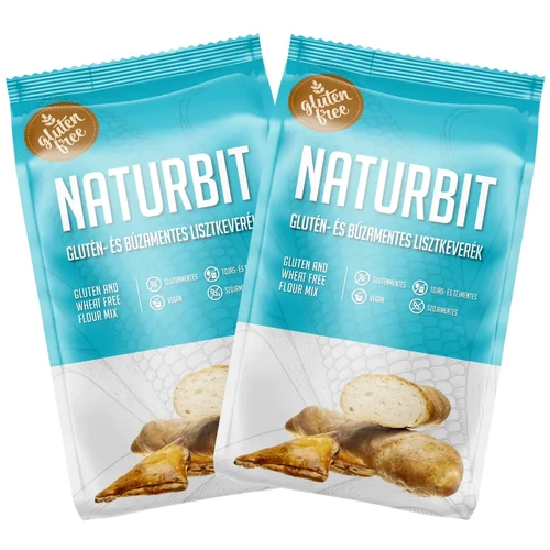 NATURBIT Glutén- és búzamentes lisztkeverék DUO 2×1000 g csomagolás