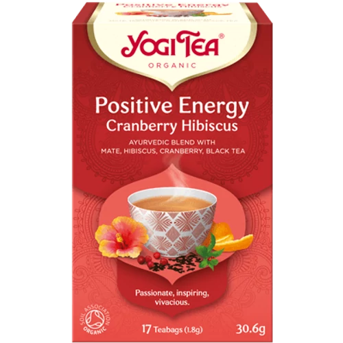 YOGI TEA POZITÍV ENERGIA BIO TEA TŐZEGÁFONYÁVAL ÉS HIBISZKUSSZAL - Natur Reform