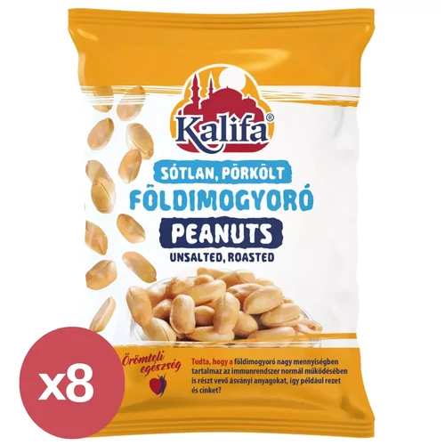 Kalifa sótlan pörkölt földimogyoró 8x100 g – egészséges, ropogós nassolnivaló
