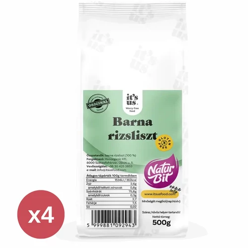 It's us NATURBIT Barna rizsliszt 500 g - Natur Reform